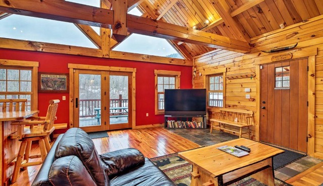 Ski Lodge Mtn Retreat with Fire Pit, Deck and Views!