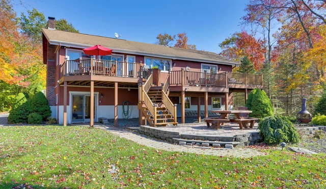 Ski, Swim & Relax: Waterfront Haven on Pines Lake!