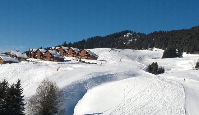 Ski-to-door apartment rental 5 people with access to Domaine des Saisies