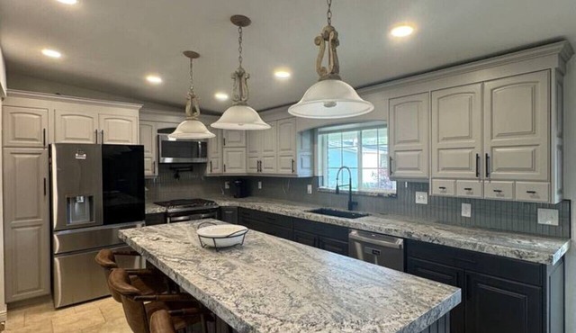 Skiing, Stocked Kitchen, 80` TV, Backyard, W/D