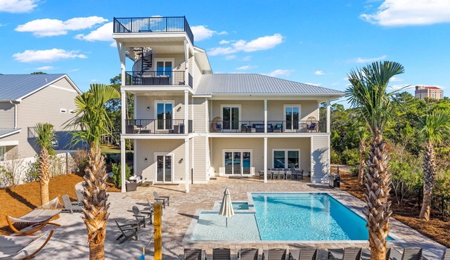 Sky's Oasis | Huge Private Pool/Spa | Game Room | Private Beach Access