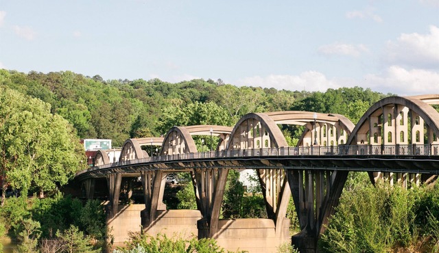 Sky views of the famous downtown Wetumpka!