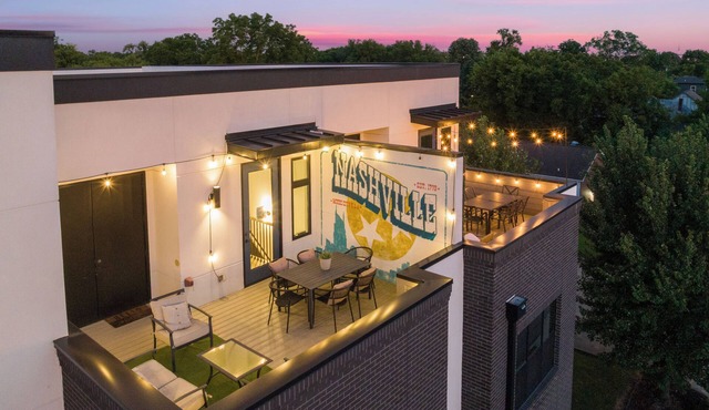 Skyline Soundhouse | Rooftop Deck & Game Room near East Nashville & Broadway