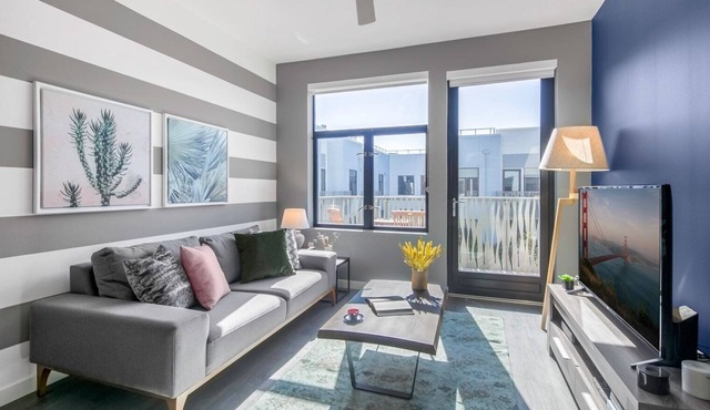 Sleek 1BR Mission Bay, w/Gym, close to Caltrain by Blueground