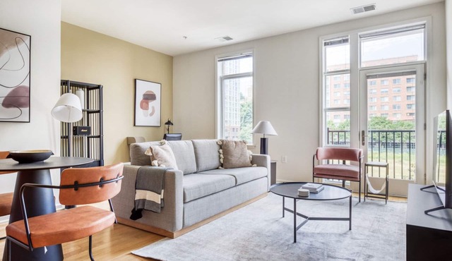 Sleek Hoboken 1BR w/ Gym, W/D & Elevator, near Waterfront, by Blueground