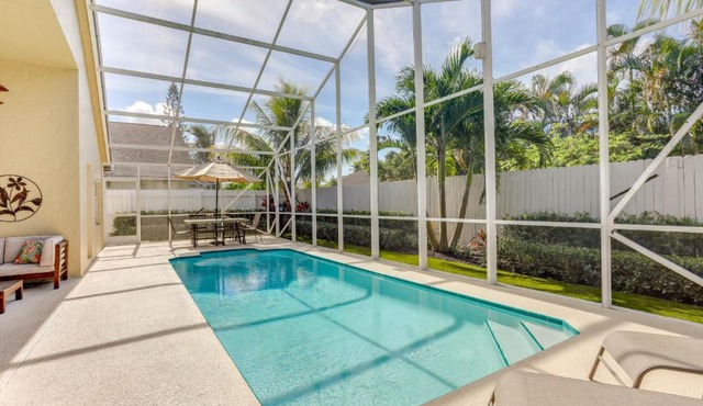 Sleek Jupiter Retreat with Lanai and Pool!