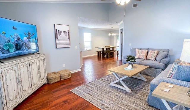 Sleeps 10, 4 bdrm/2bath house, West End PCB, Dogs ok, Golf Cart included