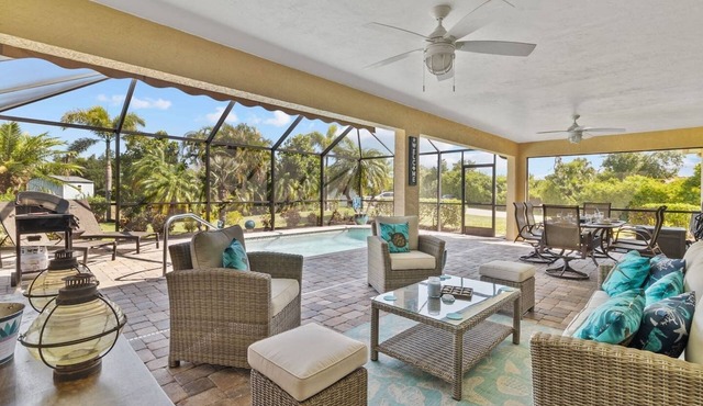 Sleeps 10! Coastal Home, Heated Pool, Near Beach!