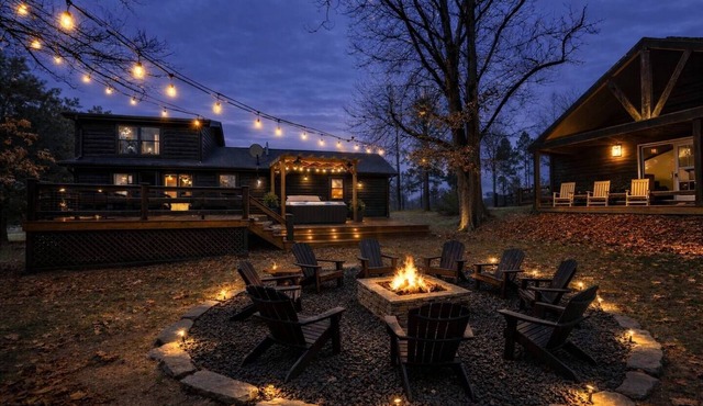 Sleeps 12 + 5 Acre + Lake + Event Hall + Hot Tub