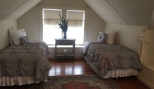 Sleeps 4, shared bath