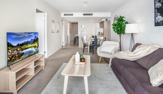 Slick Valley Pad with Balcony and Rooftop Pool