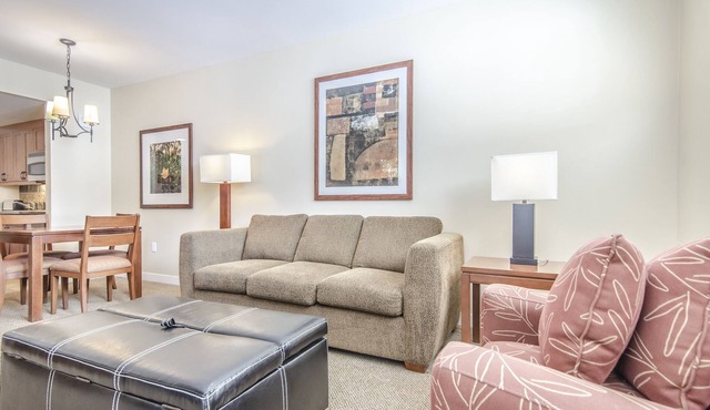 Slope-Side Condo in WP Resort: Ski-in/Ski-out with Shared Hot Tub Access
