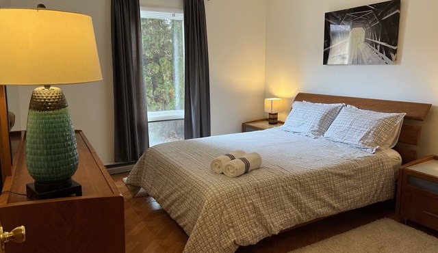 Slopeside Condo with indoor fireplace