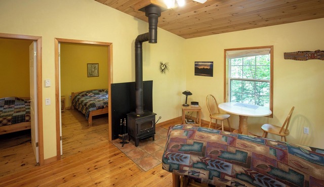 small 2-bedroom chalet in the heart of the wilderness, 5 km from Kejimkujik Park