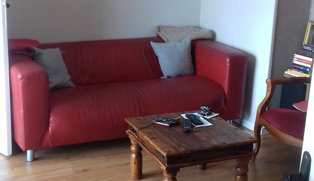 Small apartment not far from the town center, moderately well equipped