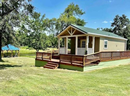 Small Home near Lake Fork with Stocked Pond