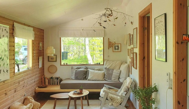 Small house in wild nature by national park on Møn