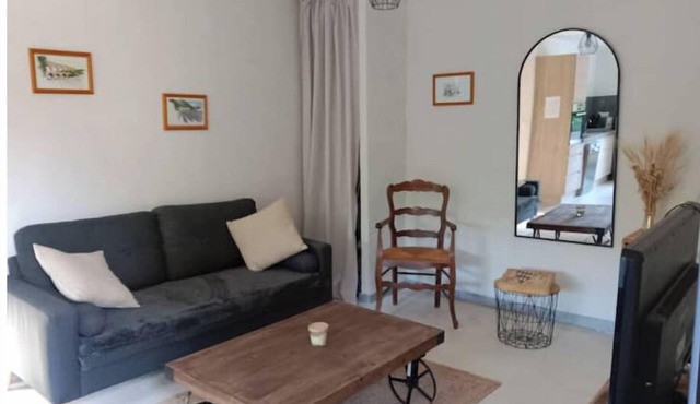 Small house with wooded garden