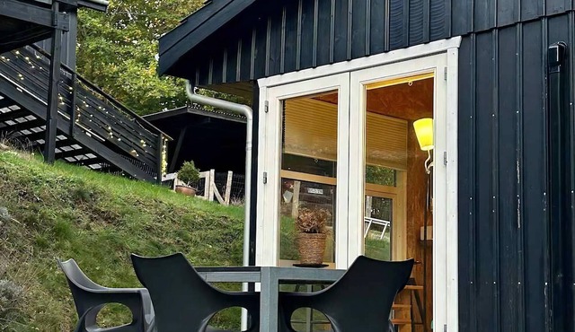 Small oasis near coast and town