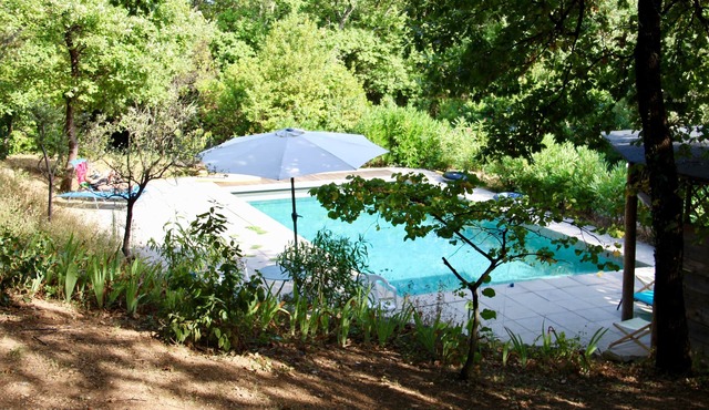 Small paradise of nature, wooded, calm, well-being, treehouses, large pool