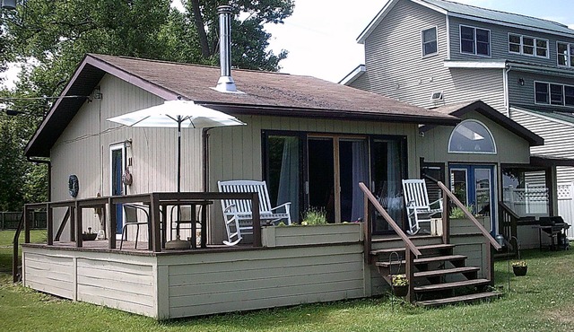 Small , Rustic Waterfront Cottage On Lake Ontario with the best sunsets ever.