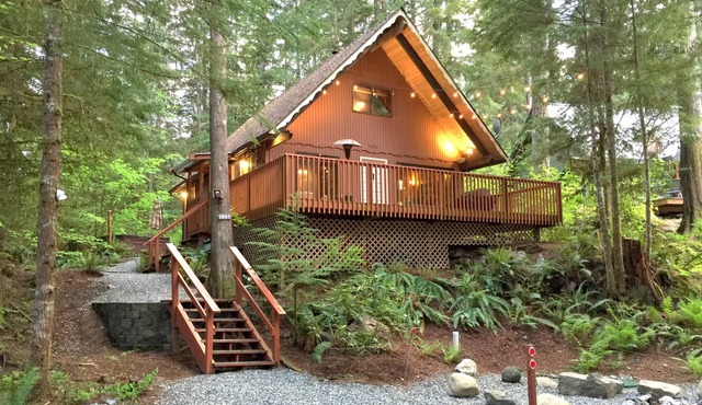 Snowline Cabin #98 A pet friendly cabin with a wood stove, hot tub and wifi!