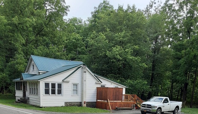 Snyder Homestead on the banks of the Cayuga inlet stream just south of Ithaca.