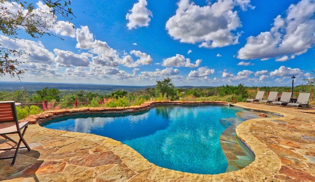 Soak in only the BEST Hill Country views form your own private pool!
