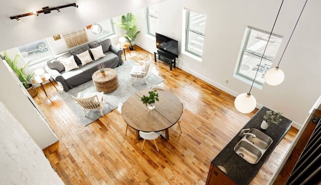 Soaring 2BR Parkside Loft