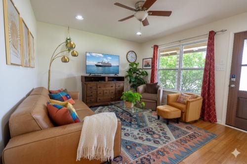 SoCo Greenery Home for Long Stays with Spacious Fenced Yard & Ameniites