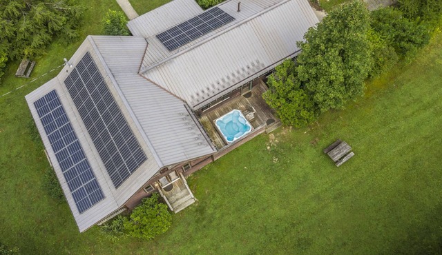 Solar Powered with Massive Timber Framed Great Room. The Meadows