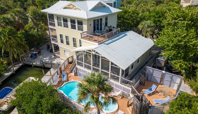 Solitude North Captiva, Carts, Dock, Private Pool, Club, Sleeps 12