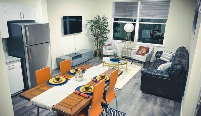 Somerset*1Bd* NoCleaningFee*Parking*Gym*Train 2 NY