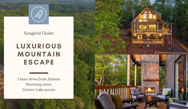 Songbird Chalet Luxe Mountain Retreat with Views and Game Room