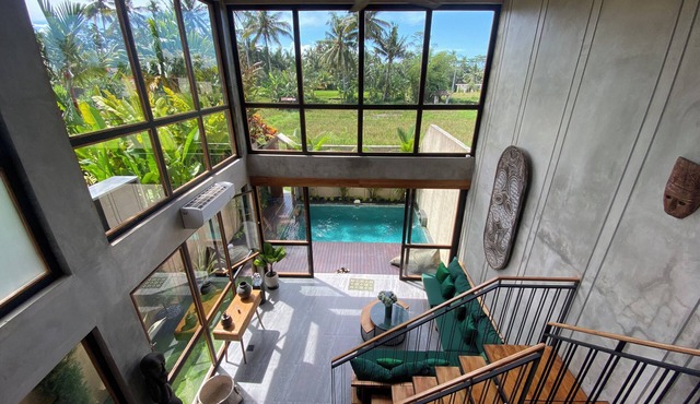 Soothing 2-bedroom villa with AC in charming Ubud