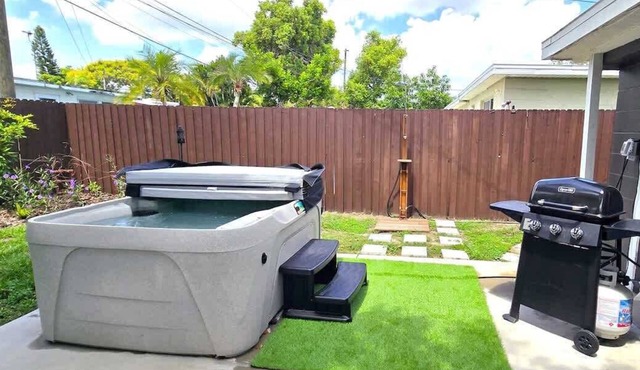 Soothing Spa, Patio, Games & Grill @ Mystic Haven
