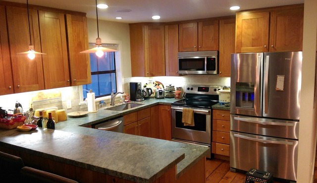 Sophisticated Home. Stainless Kitchen to Cedar Sauna. Tesla Charger. Relax!