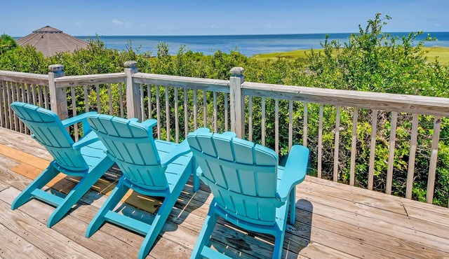 Soundfront Dog Friendly Home w/Hot Tub, Game Room, and Buxton Sunsets