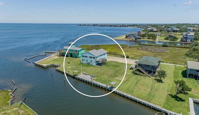 Soundfront OBX Home with Private Dock, Deep Water Access & Stunning Sunset Views