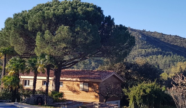 Sous le grand pin: swimming pool and spa (Gîtes Eden en Cévennes) in Anduze