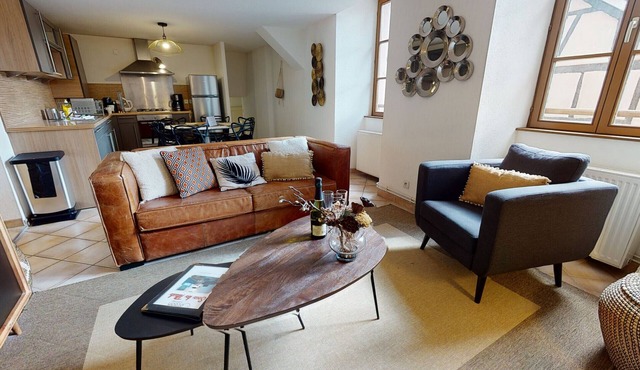 sous les tilleuls 80m2 1 free parking 2br