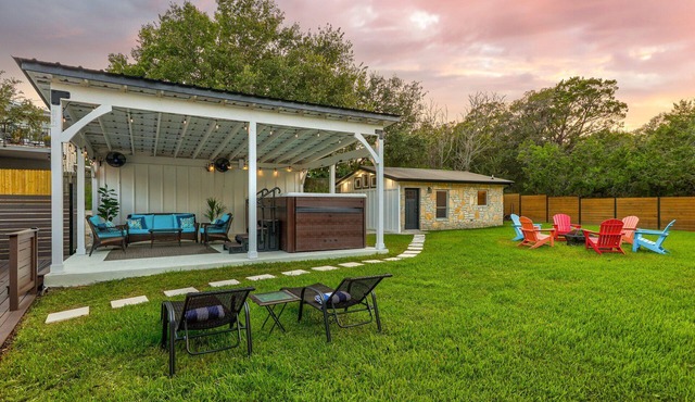 South Austin Group Retreat with Swimspa and Backyard fun!