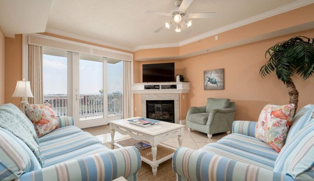 South Beach is a luxurious building overlooking the boardwalk, beach and ocean.