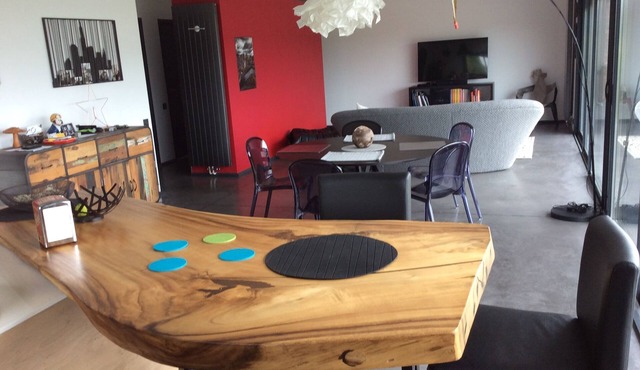 South-facing architect-designed house with breathtaking views