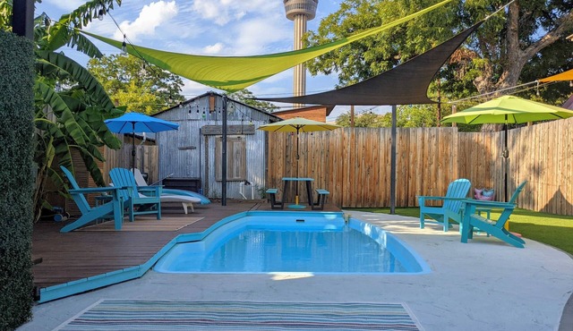 Southtown/Downtown 3/2 home, cocktail pool & spa, walk to Alamo & Convention Ctr