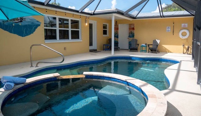 Space Coast Family Getaway Beach+Pool+Spa The Sea Turtle Cottage