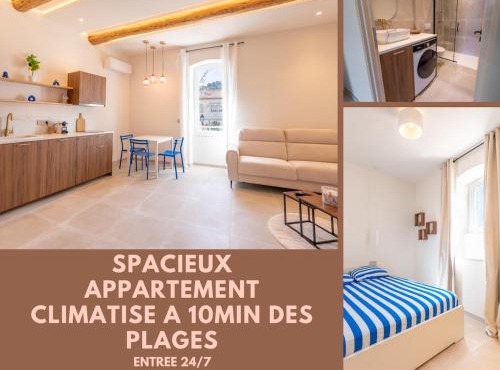 Spacieux T2 proche plages