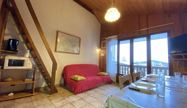 Spacieux 2P+Cabine Mezzanine à Praz-Sur-Arly - 8 pers, Proche Commodités, Vue Mont Charvin - FR-1-603-37