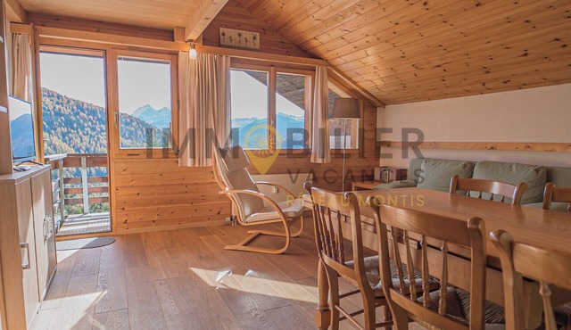 Spacieux et confortable 2.5 pièces avec mezzanine, rénové. Idéal pour 2 (à 4) personnes. Situé au 3è