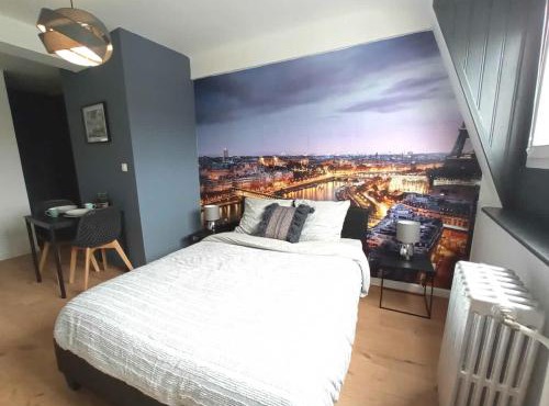 Spacieux studio avec baignoire wifi gratuit